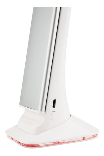 Luminária De Mesa Led C/relógio Solver Slm-101 - Prata