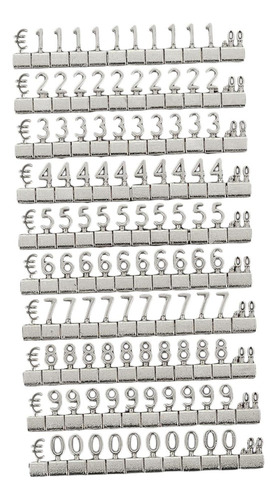 Cubos Modernos Etiquetas De Visualización De Precios Plata