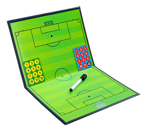 Tabla De Entrenamiento De Fútbol Magnética De Pvc Verde Con