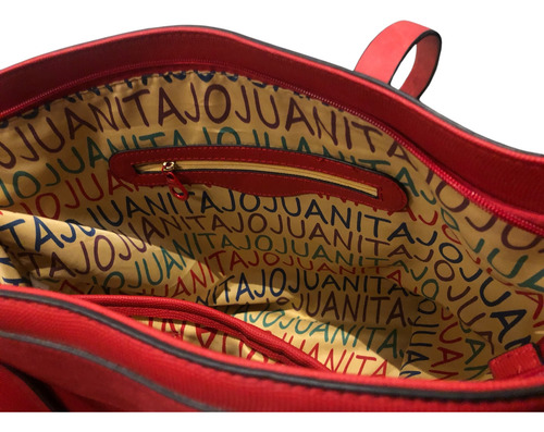 Cartera Juanita Jo Rojo Lisa Rojo
