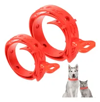 Comprar Pack 2 Collares Antipulgas Para Mascotas Rojo
