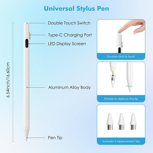 Moko Pencil Lápiz Imantado Para iPad Air6 11 M2 A2902 A2903