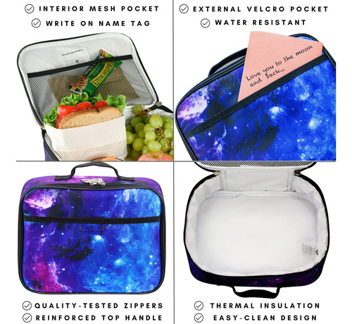 Lonchera Verde Para Niñas Y Niños Lonchera Escolar Bolsa Tér