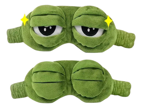 1 Antifaz Para Dormir Con Ojos Verdes De Rana Reposo