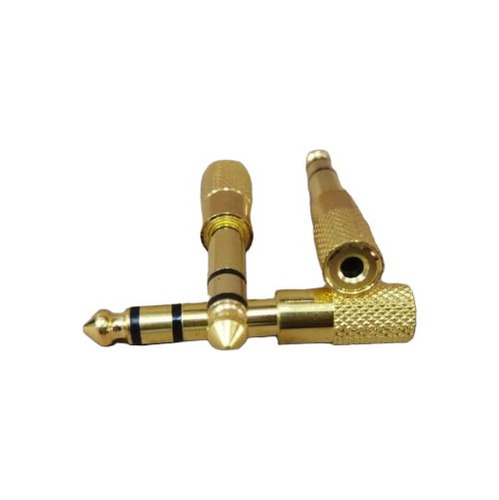 Conector 6.5mm Cambio A 3.5mm Dorado Mayor Y Detal