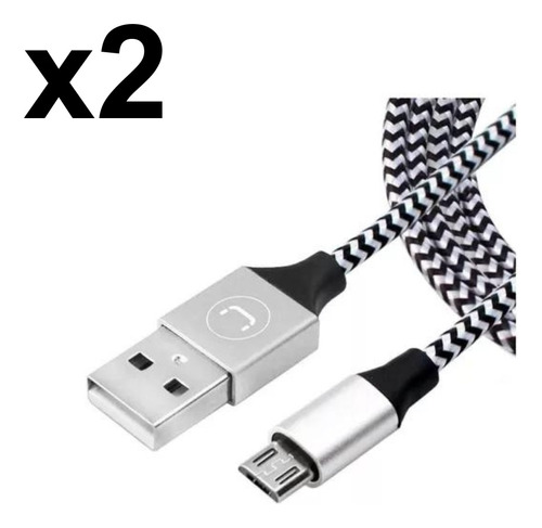 Cable Generico Micro Usb De Nylon Colores 