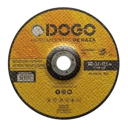 Disco Desbaste Amoladora 7´´ 180mm X 3.2 Dogo X5 Unidades