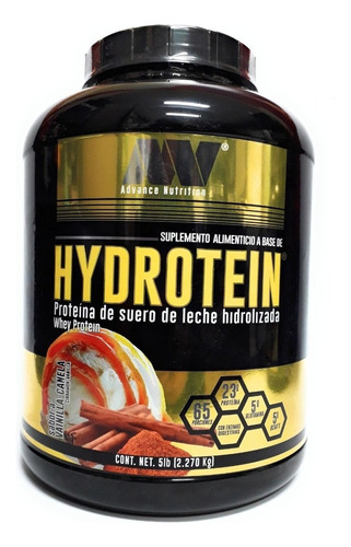 Suplemento en polvo Advance Nutrition  Hydrotein proteína sabor vainilla/canela en pote de 2.27kg
