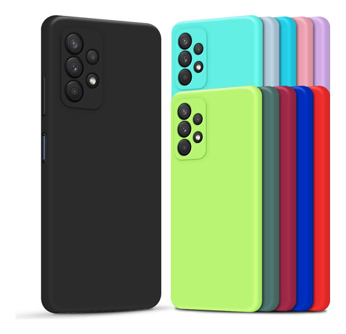 Capa Capinha Compatível Com Galaxy A23 Silicone Aveludado