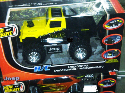 Carros Jeep A Control Remoto, Color Amarillo Con Negro,nuevo