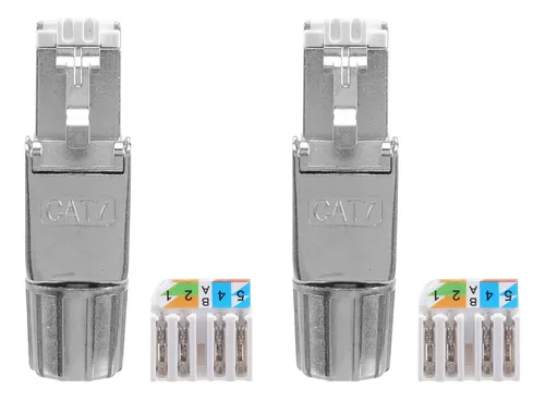 2 Unidades Para Conectores Rj45 Cat7, Sin Herramientas, Blin