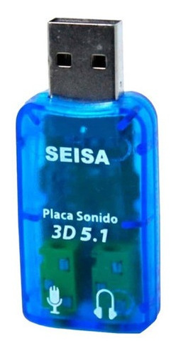 Tarjeta De Sonido Usb 5.1. Audifonos Y Microfono Plug 3.5mm