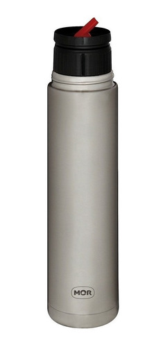 Imagen 2 de 3 de Termo Mor Total Inox Fit de acero inoxidable 1L gris