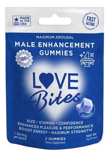 Gomitas Love Bites Male Enhancement Gummies Para Hombre