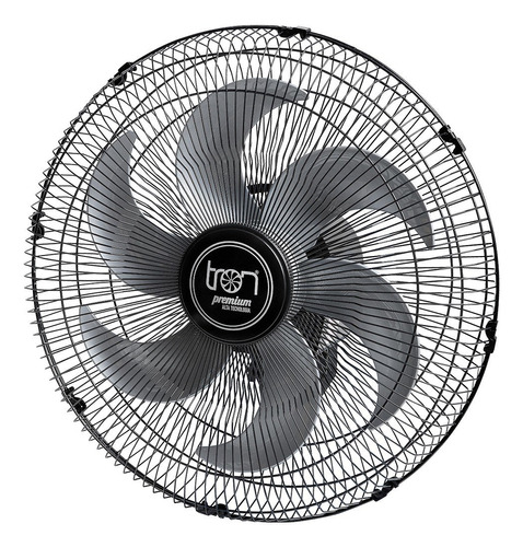 Ventilador De Parede Tron Preto 110v 220v Oscilante Premium