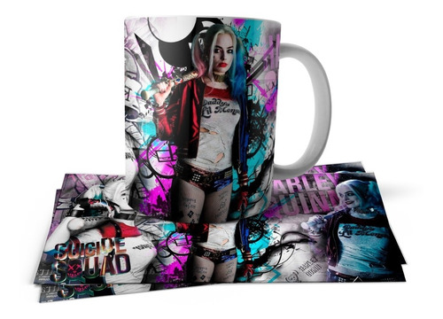 Harley Quinn Escuadron Suicid Taza Polimero Tu Propio Estilo