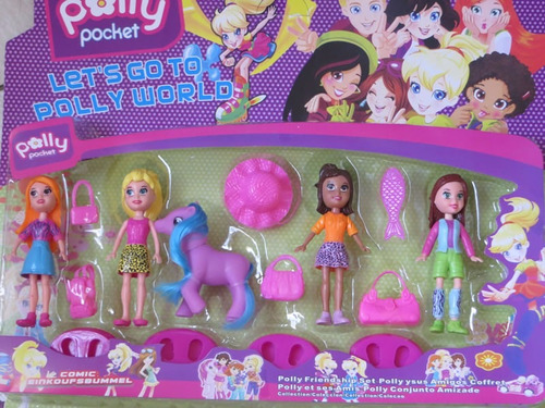 Boneca Polly Pocket Com Acessorios Brinquedo Meninas