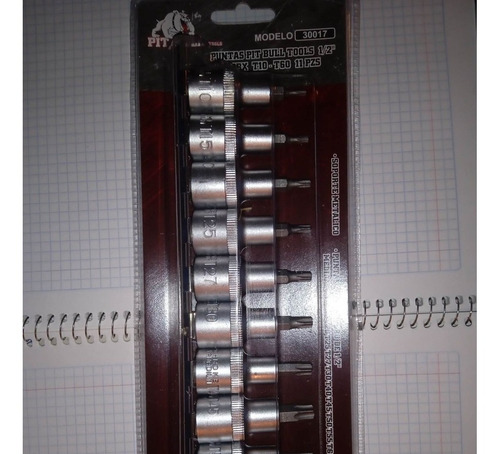 Dados Puntas Torx Entrada 3/8 Y 1/2 2 Juego De 11 Piezas
