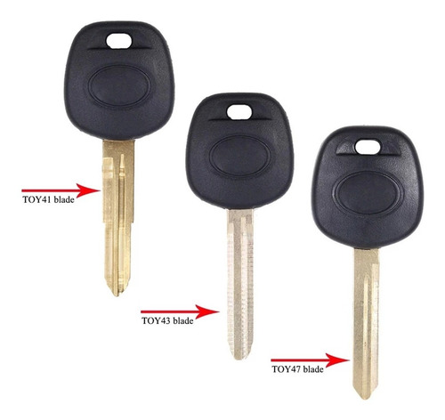 Imagen 4 de 5 de Carcasa Para Llave Toyota Corolla Camry Toy47 3 Botones