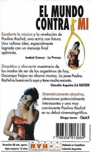 El Mundo Contra Mi Vhs Paulina Rachid Luis Brandoni Pab Rago (Usado)