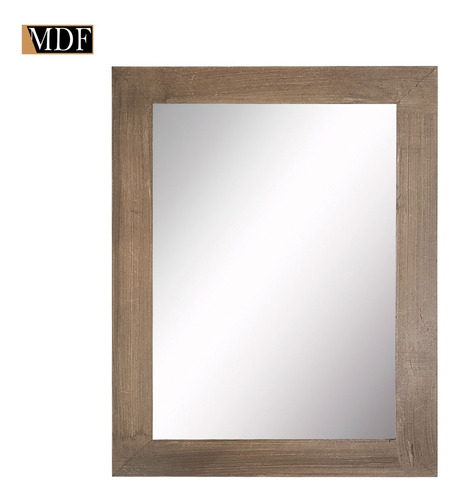 Espelho Com Moldura Multiuso 26x36 Mdf Madeira Decorada Cor Da Moldura Imbuia