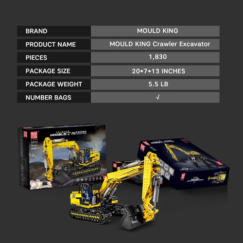 Juego Bloques De Construcción Excavadora App Rc Teledirigida