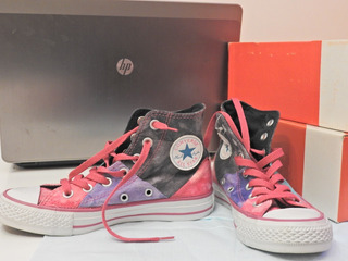 converse rosas con brillos