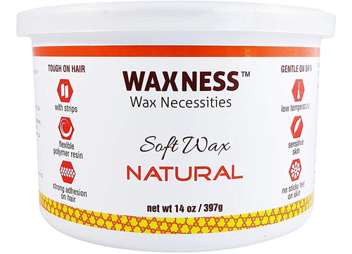 Wax Necessities Cera Natural Suave Cera No Pegajosa Fórmula 