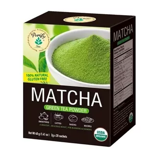 Te Verde Matcha Green Tea Powder Orgánico 20 Sachets