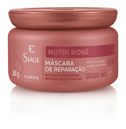  Máscara Eudora Siàge Nutri Rosé nutrição 250g