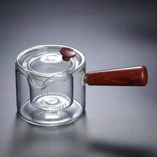 Qk Bule Vidro Borosilicato Chaleira 500ml Com Cabo