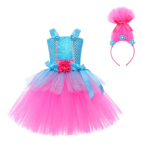 Vestido De Princesa Elfa Con Pelo Mágico Para Niñas, De Anim