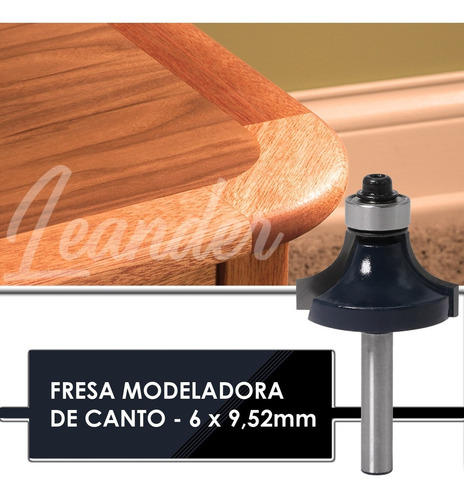 Fresa Tupia Com Rolamento De Canto Haste 6mm Marcenaria Pro