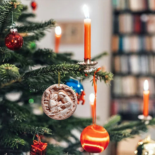 Djzh Srojg Adornos Navideños Por Sublimación, Decoración