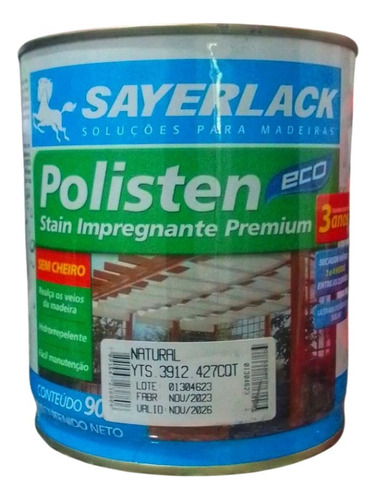 Protector Para Madera Sayerlack Polisten Eco Stain 0.9 Lts