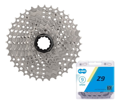 Pacha Cassette Gw 9v 11-36 + Cadenilla Kmc Bicicleta Mtb