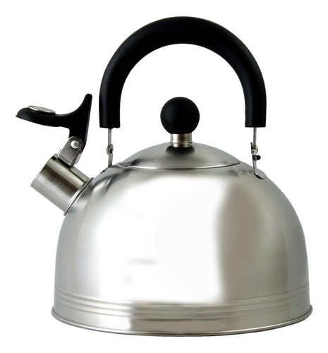 Tetera Silbante De Acero Inoxidable 1.65 L Plateada