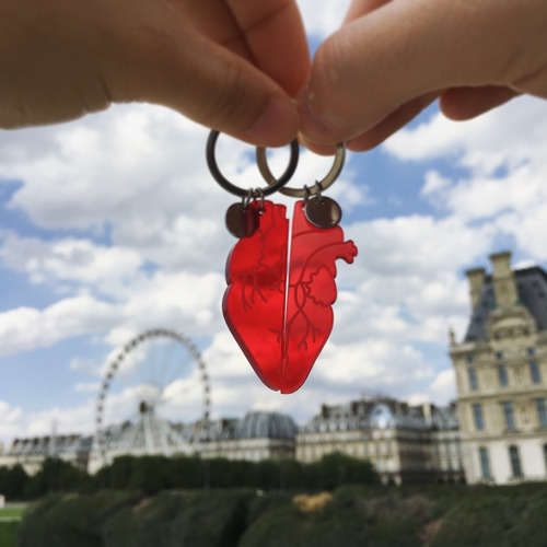 Llaveros Para Parejas Personalizados Corazón Regalo Novios