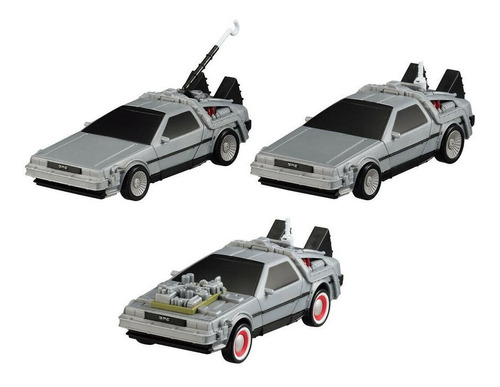 Back To The Future Delorean Time Machine Bandai 3 Pack Excee