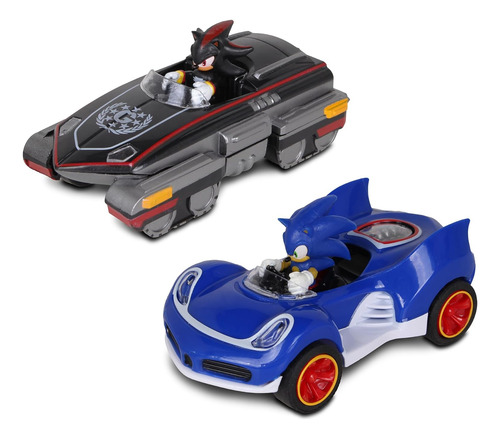 Coches De Carreras Nkok Sonic Con Acción De Retroceso, Sin P