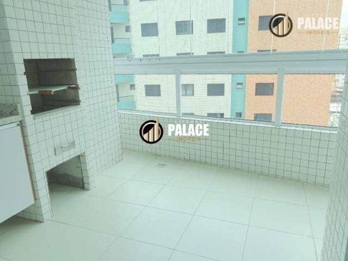 Apartamento Com 2 Dormitórios À Venda, 93 M² Por R$ 420.000,00 - Vila Guilhermina - Praia Grande/sp - Ap1565