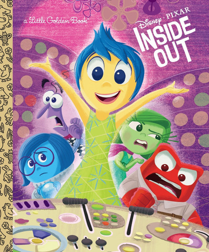 Inside Out: Cuento Intensa-mente En Inglés, De Random House Disney. Serie Little Golden Books, Vol. Único. Editorial Golden Books, Tapa Dura, Edición Limitada En Inglés