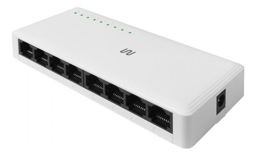 Switch Multi 8 Portas 10/100/1000mbps Gigabit 100m Re608