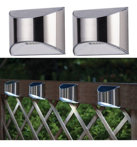 Luz Solar For Valla De Pared De Canal Con Carcasa De Acero,