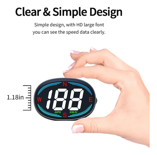 Hxexplore Velocimetro Gps Con Pantalla Lcd Hud Con Alarma De