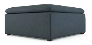 Otomana Para Sofá Modular Victor Azul Lino