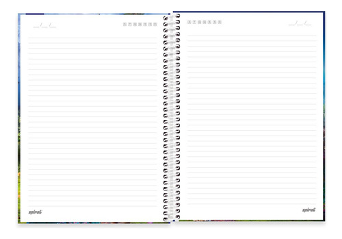 Caderno Universitário Capa Dura 1x1 80 Folhas Encanto Cor Colorido