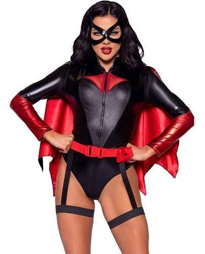 Disfraz Vigilante Nocturna Sexy Mujer Talla S - M