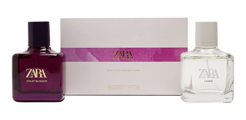 Pack Perfumes Zara Violet Blossom Edp & Femme Edt - 80ml