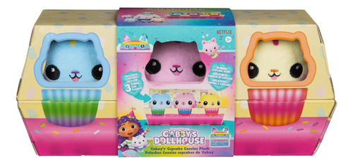 Set De 3 Peluches Gabbys Dollhouse Primos De Pastelillo